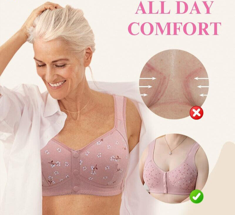 Comfortable Front Button Bra