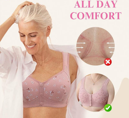 Comfortable Front Button Bra